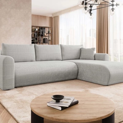 Rozkládací sedačka s úložným prostorem MANASSAS - šedá 1