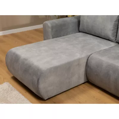 Rozkládací sedačka s úložným prostorem MANASSAS - světlá šedá