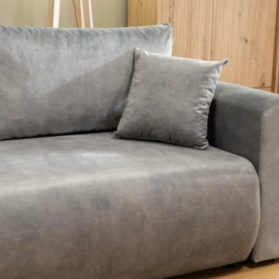 Rozkládací sedačka s úložným prostorem MANASSAS - tmavá modrá 2