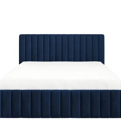 Manželská postel s úložným prostorem 140x200 ONANCOK 1 - modrá