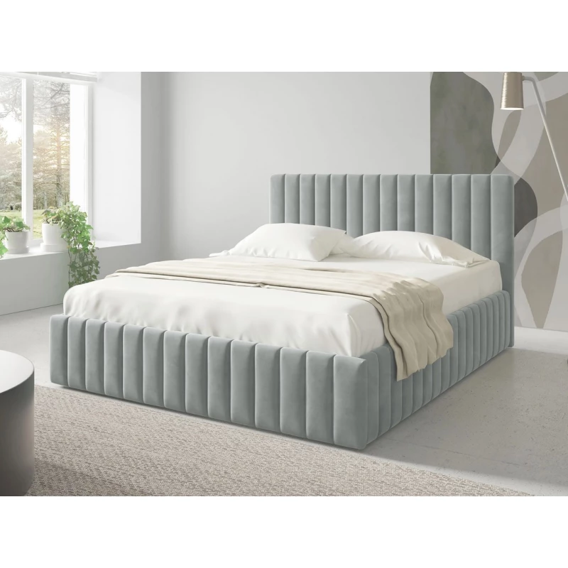 Manželská postel s úložným prostorem 140x200 ONANCOK 1 - šedá