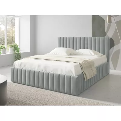 Manželská postel s úložným prostorem 140x200 ONANCOK 1 - šedá