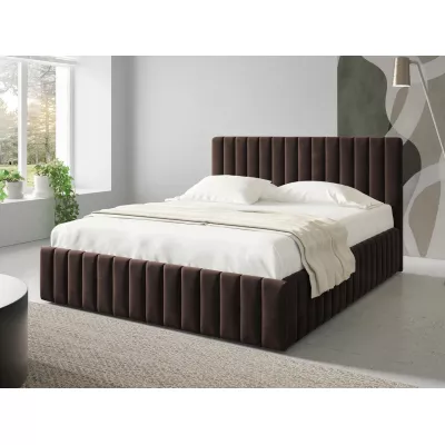 Manželská postel s úložným prostorem 140x200 ONANCOK 1 - hnědá