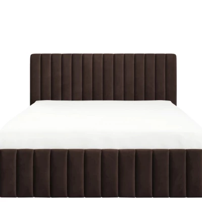 Manželská postel s úložným prostorem 140x200 ONANCOK 1 - hnědá