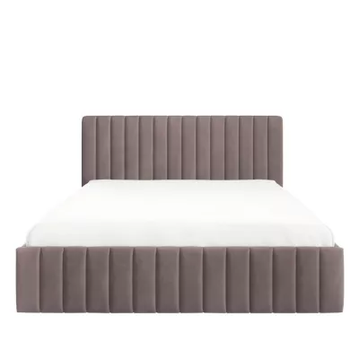 Manželská postel s úložným prostorem 140x200 ONANCOK 1 - špinavá růžová