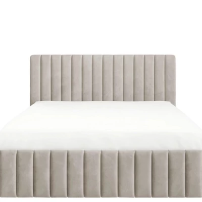 Manželská postel s úložným prostorem 160x200 ONANCOK 1 - latte