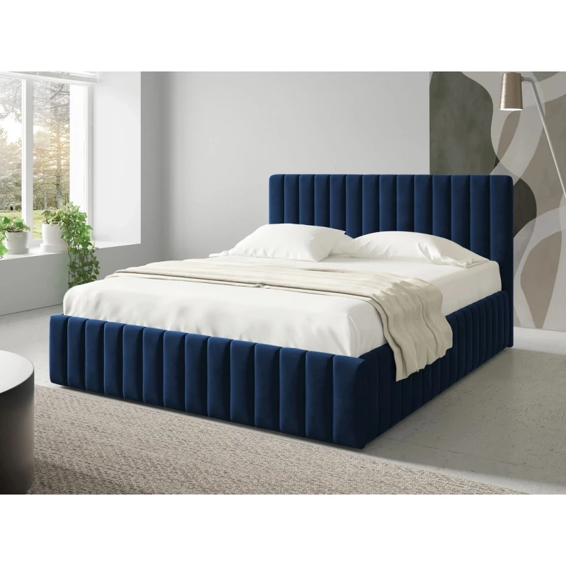 Manželská postel s úložným prostorem 160x200 ONANCOK 1 - modrá