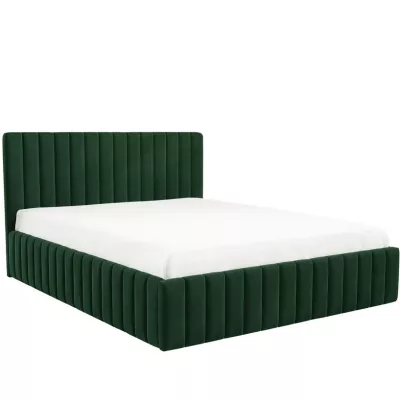 Manželská postel s úložným prostorem 160x200 ONANCOK 1 - zelená