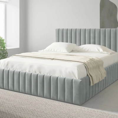 Manželská postel s úložným prostorem 160x200 ONANCOK 1 - šedá