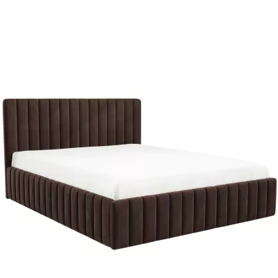 Manželská postel s úložným prostorem 160x200 ONANCOK 1 - hnědá