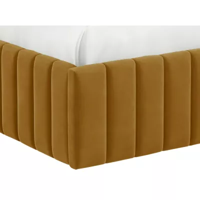 Manželská postel s úložným prostorem 140x200 ONANCOK 1 - špinavá růžová