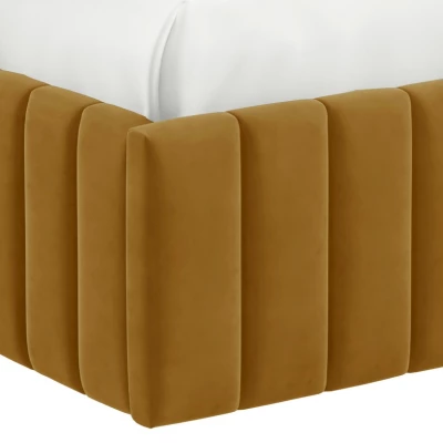 Manželská postel s úložným prostorem 160x200 ONANCOK 1 - latte