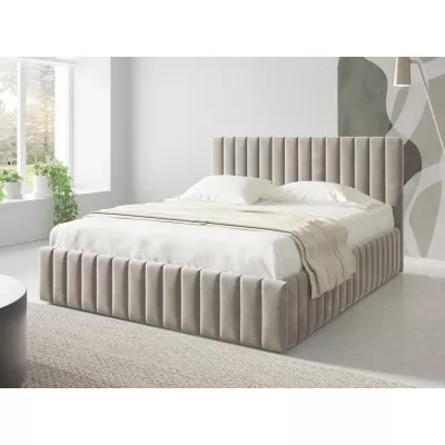 Manželská postel s úložným prostorem 180x200 ONANCOK 1 - latte