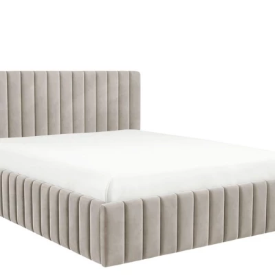 Manželská postel s úložným prostorem 180x200 ONANCOK 1 - latte