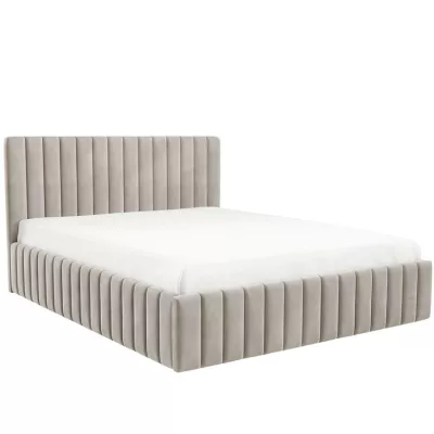 Manželská postel s úložným prostorem 180x200 ONANCOK 1 - latte