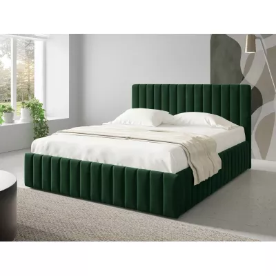 Manželská postel s úložným prostorem 180x200 ONANCOK 1 - zelená