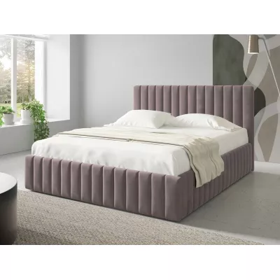 Manželská postel s úložným prostorem 180x200 ONANCOK 1 - špinavá růžová