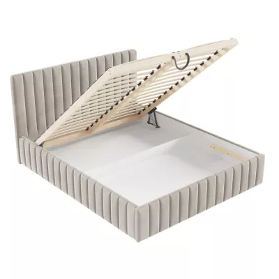 Manželská postel s úložným prostorem 180x200 ONANCOK 1 - šedá