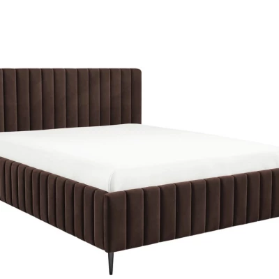 Dvojlůžková postel s úložným prostorem 180x200 ONANCOK 2 - hnědá