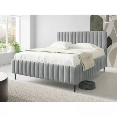 Dvojlůžková postel s úložným prostorem 160x200 ONANCOK 2 - šedá