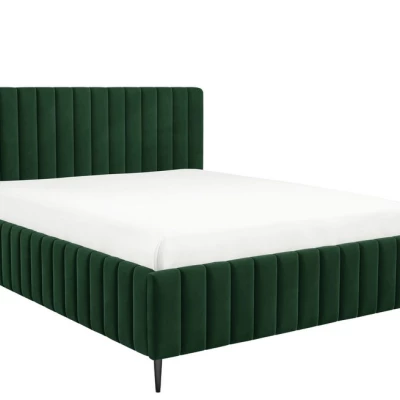 Dvojlůžková postel s úložným prostorem 160x200 ONANCOK 2 - zelená