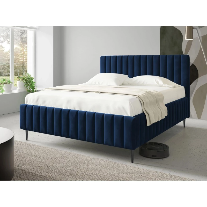 Dvojlůžková postel s úložným prostorem 160x200 ONANCOK 2 - modrá