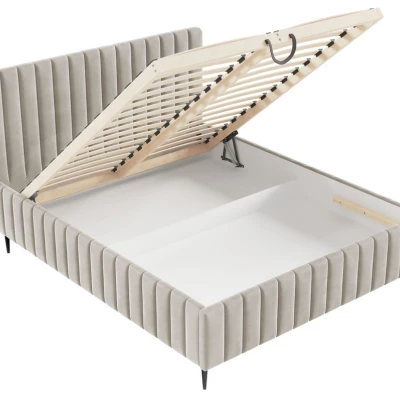 Dvojlůžková postel s úložným prostorem 180x200 ONANCOK 2 - šedá