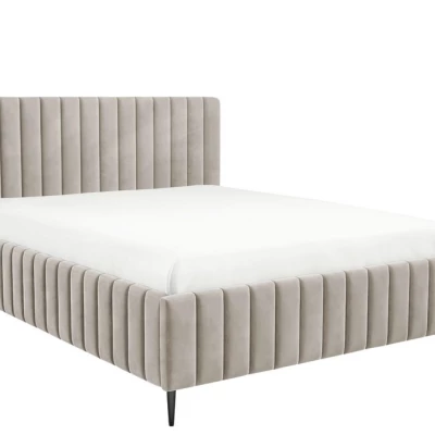 Dvojlůžková postel s úložným prostorem 160x200 ONANCOK 2 - latte