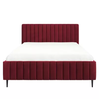 Dvojlůžková postel s úložným prostorem 140x200 ONANCOK 2 - červená