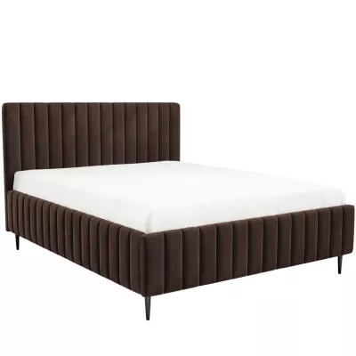 Dvojlůžková postel s úložným prostorem 140x200 ONANCOK 2 - hnědá