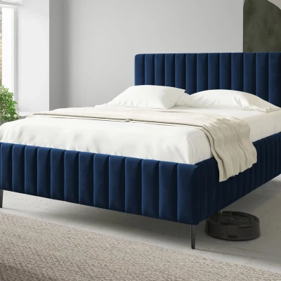 Dvojlůžková postel s úložným prostorem 140x200 ONANCOK 2 - modrá