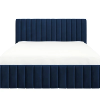 Dvojlůžková postel s úložným prostorem 140x200 ONANCOK 2 - modrá