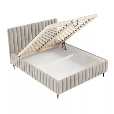 Dvojlůžková postel s úložným prostorem 140x200 ONANCOK 2 - zelená