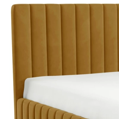 Dvojlůžková postel s úložným prostorem 160x200 ONANCOK 2 - latte