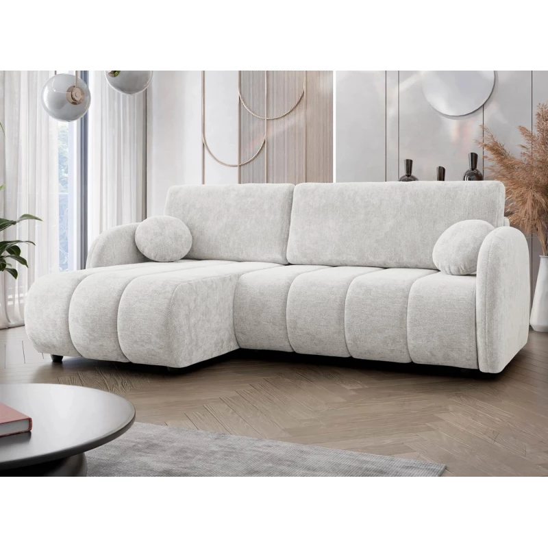 Rozkládací sedačka s úložným prostorem LEESBURG - světlá šedá 1