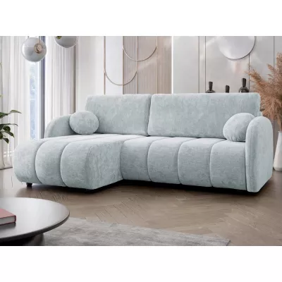 Rozkládací sedačka s úložným prostorem LEESBURG - světlá šedá 2