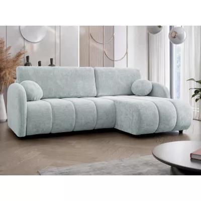 Rozkládací sedačka s úložným prostorem LEESBURG - světlá šedá 2