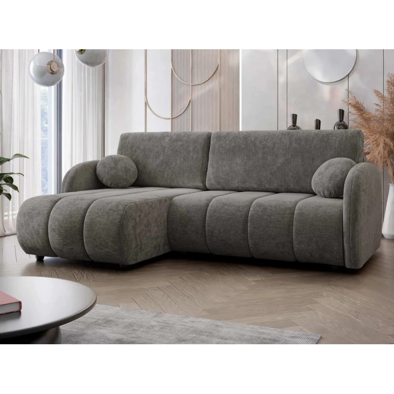 Rozkládací sedačka s úložným prostorem LEESBURG - tmavá šedá 1