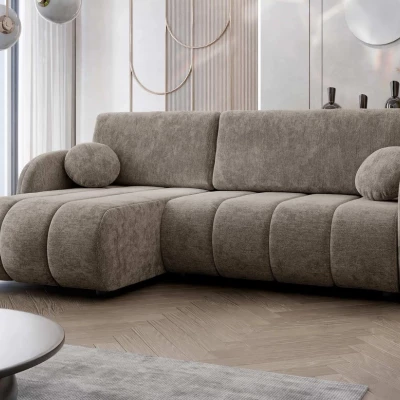 Rozkládací sedačka s úložným prostorem LEESBURG - hnědá