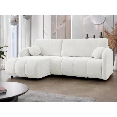 Rozkládací sedačka s úložným prostorem LEESBURG - krémová