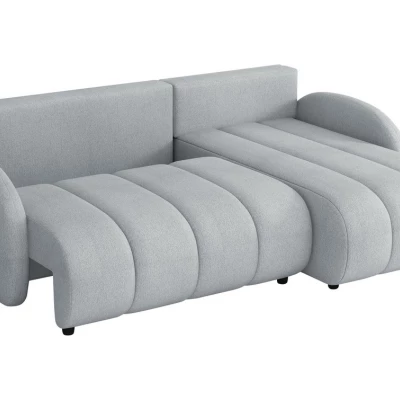 Rozkládací sedačka s úložným prostorem LEESBURG - světlá šedá 2