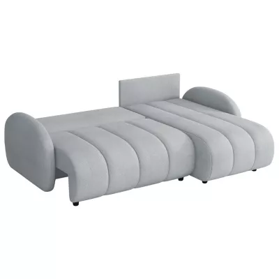 Rozkládací sedačka s úložným prostorem LEESBURG - světlá šedá 1