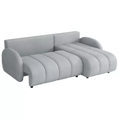 Rozkládací sedačka s úložným prostorem LEESBURG - světlá šedá 1