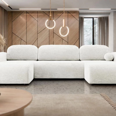 Rozkládací sedačka do tvaru U LACROSSE - krémová