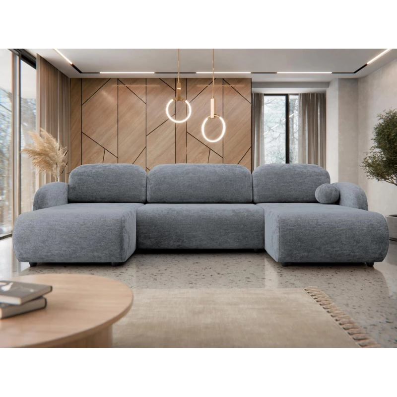 Rozkládací sedačka do tvaru U LACROSSE - tmavá šedá 2