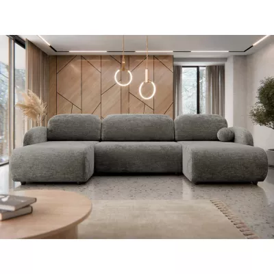 Rozkládací sedačka do tvaru U LACROSSE - tmavá šedá 1