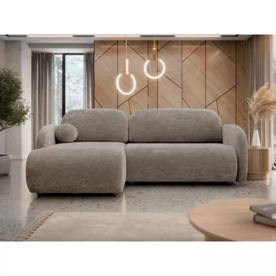 Rohová sedací souprava LACROSSE - hnědá