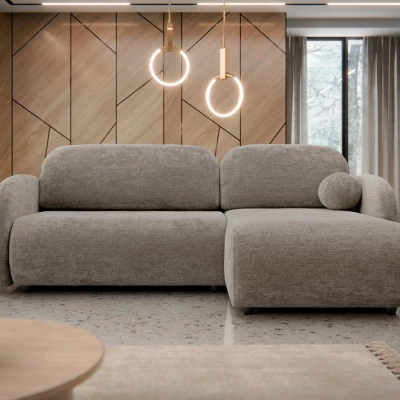 Rohová sedací souprava LACROSSE - hnědá