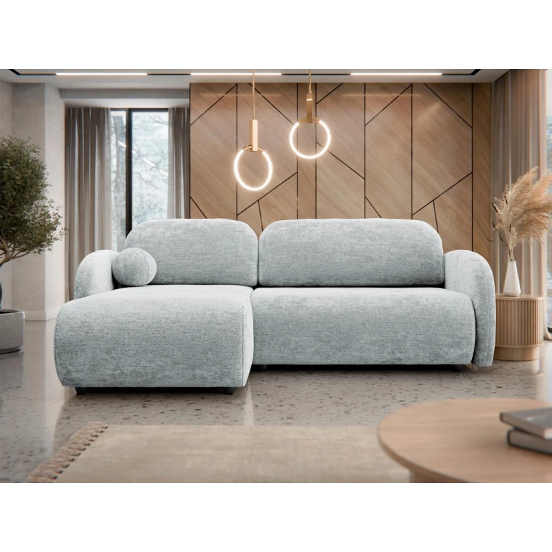 Rohová sedací souprava LACROSSE - světlá šedá 2