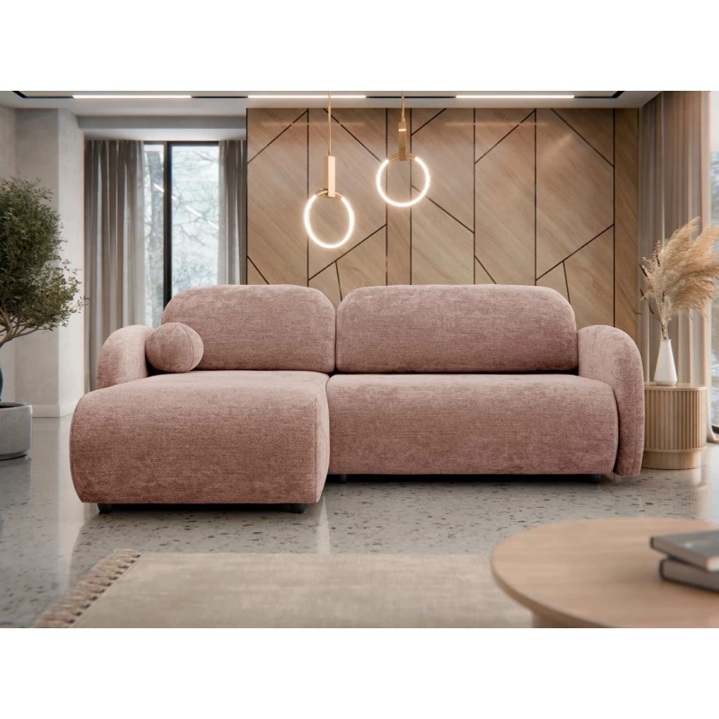 Rohová sedací souprava LACROSSE - růžová